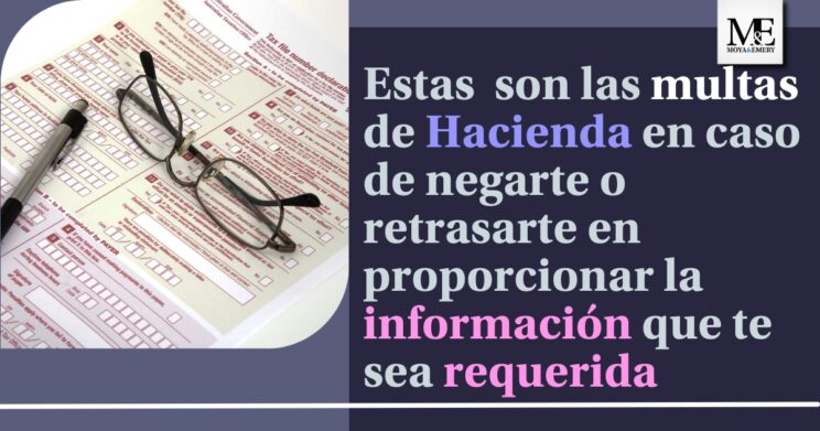 Las multas de Hacienda por no cumplir requerimientos de info